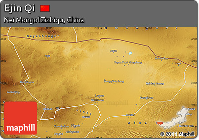 Physical Map of Ejin Qi