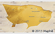 Physical Map of Ejin Qi, lighten