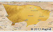 Physical Map of Ejin Qi, satellite outside