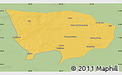 Savanna Style Map of Ejin Qi, single color outside
