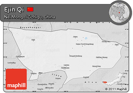Silver Style Map of Ejin Qi