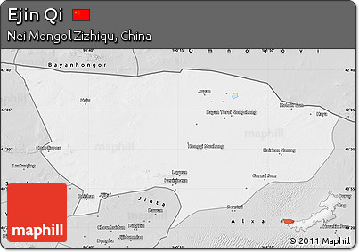 Silver Style Map of Ejin Qi