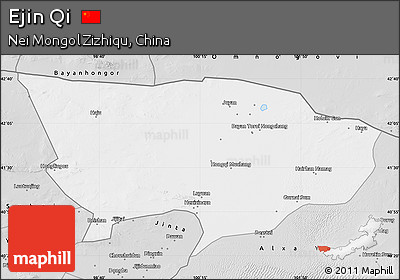 Silver Style Map of Ejin Qi