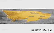 Physical Panoramic Map of Ejin Qi, desaturated