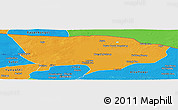 Political Panoramic Map of Ejin Qi