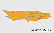 Political Panoramic Map of Ejin Qi, single color outside