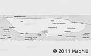 Silver Style Panoramic Map of Ejin Qi