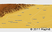 Physical Panoramic Map of Hagin Houqi