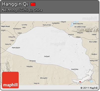 Classic Style 3D Map of Hanggin Qi