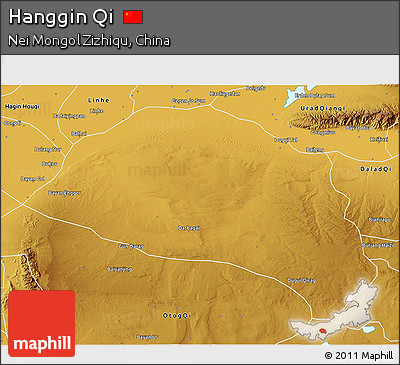 Physical 3D Map of Hanggin Qi