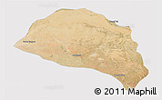 Satellite 3D Map of Hanggin Qi, cropped outside