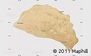 Satellite Map of Hanggin Qi, cropped outside
