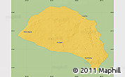 Savanna Style Map of Hanggin Qi, single color outside