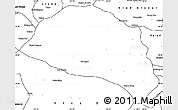 Blank Simple Map of Hanggin Qi