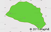 Political Simple Map of Hanggin Qi, cropped outside