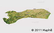 Satellite Panoramic Map of Harqin Qi, cropped outside