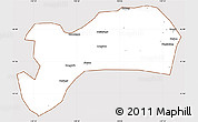 Classic Style Simple Map of Harqin Qi, cropped outside
