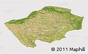 Satellite 3D Map of Horqin Zuoyihouqi, cropped outside