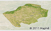 Satellite 3D Map of Horqin Zuoyihouqi, lighten