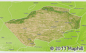 Satellite 3D Map of Horqin Zuoyihouqi, physical outside