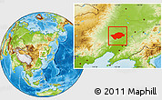 Physical Location Map of Horqin Zuoyihouqi
