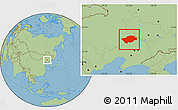 Savanna Style Location Map of Horqin Zuoyihouqi