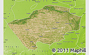Satellite Map of Horqin Zuoyihouqi, physical outside