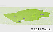 Physical Panoramic Map of Horqin Zuoyihouqi, lighten