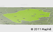 Physical Panoramic Map of Horqin Zuoyihouqi, semi-desaturated