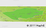 Political Panoramic Map of Horqin Zuoyihouqi, physical outside