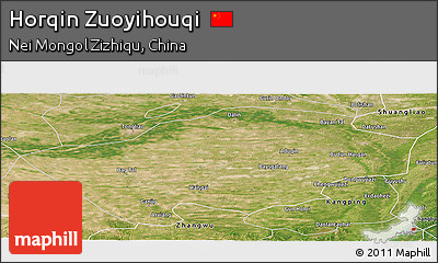 Satellite Panoramic Map of Horqin Zuoyihouqi