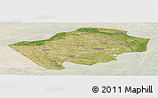 Satellite Panoramic Map of Horqin Zuoyihouqi, lighten