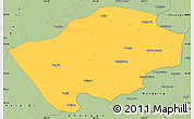 Savanna Style Simple Map of Horqin Zuoyihouqi