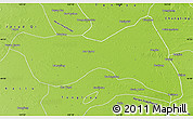 Physical Map of Horqin Zuoyizhongqi