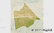 Satellite 3D Map of Hure Qi, lighten
