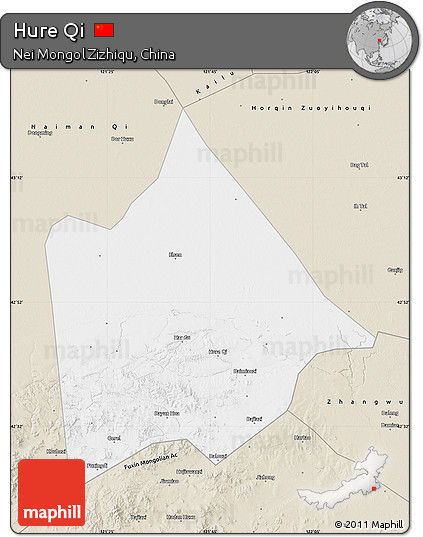 Classic Style Map of Hure Qi