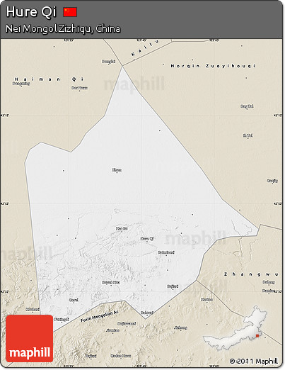 Classic Style Map of Hure Qi
