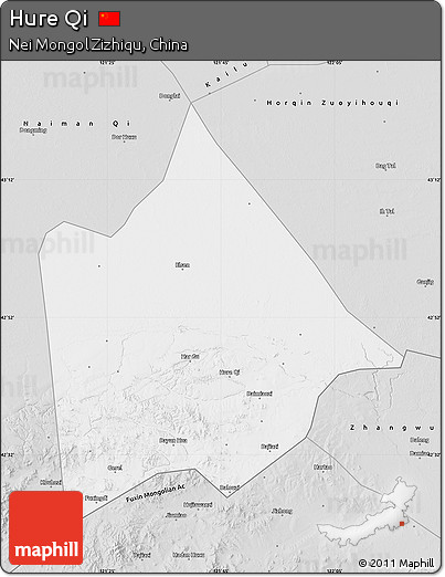 Silver Style Map of Hure Qi