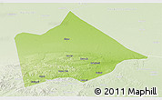 Physical Panoramic Map of Hure Qi, lighten