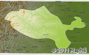 Physical 3D Map of Jalaid Qi, darken