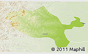 Physical 3D Map of Jalaid Qi, lighten