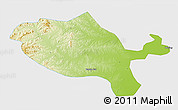 Physical 3D Map of Jalaid Qi, single color outside