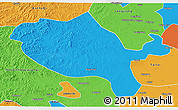 Political 3D Map of Jalaid Qi