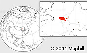 Blank Location Map of Jalaid Qi