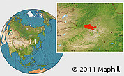 Satellite Location Map of Jalaid Qi