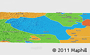 Political Panoramic Map of Jalaid Qi