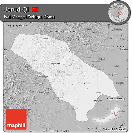 Gray Map of Jarud Qi
