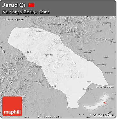 Gray Map of Jarud Qi