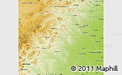 Physical Map of Jarud Qi