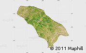 Satellite Map of Jarud Qi, single color outside